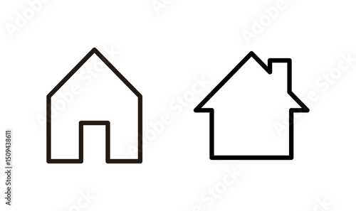 House icon logo design. Home sign and symbol
