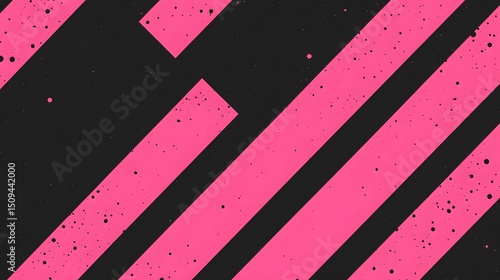 Abstract Pink Black Diagonal Stripes Pattern Background