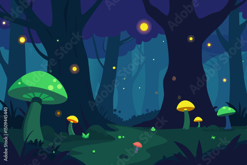 halloween night scene