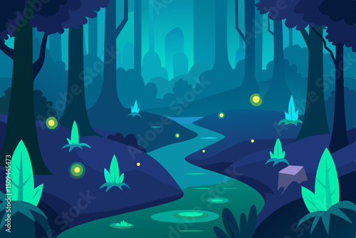 underwater world vector illustration