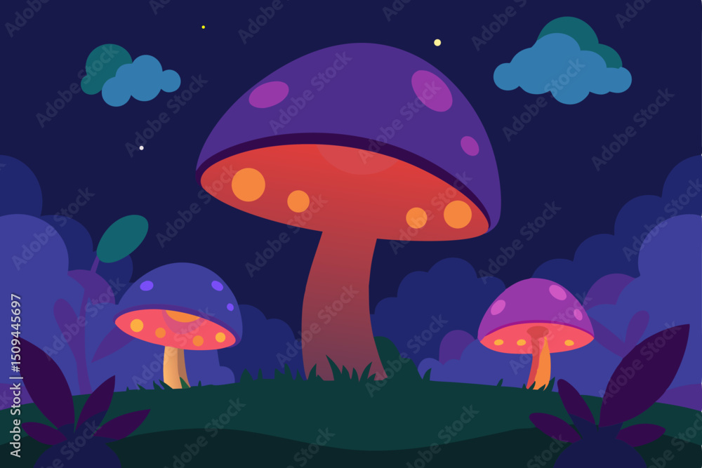 Fototapeta premium mushrooms in the forest