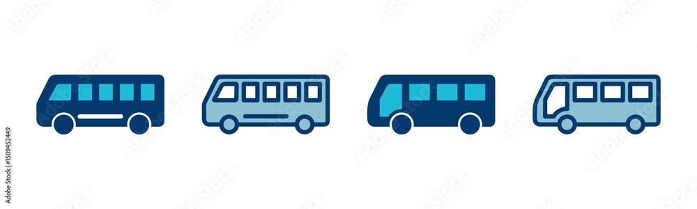 Bus Icon vector isolated on white background. Black bus vector icon Bus Icon vector isolated on white background. Black bus vector icon