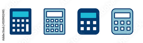 Calculator icon vector isolated on white background. Calculator vector icon. Accounting icon