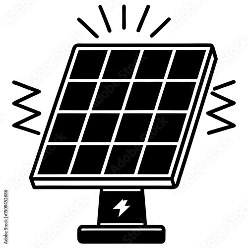 Solar panel generating clean renewable energy