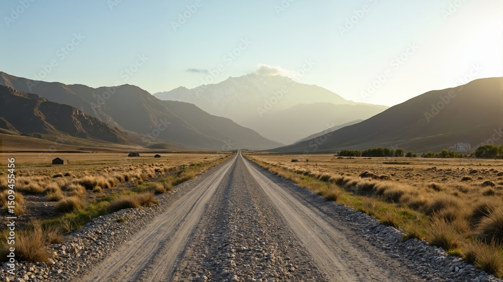 Naklejka premium road in the mountains
