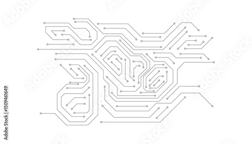 Electronics board. Circuit board electronic hi tech pattern. abstract computer chip. Black monochrome background. 