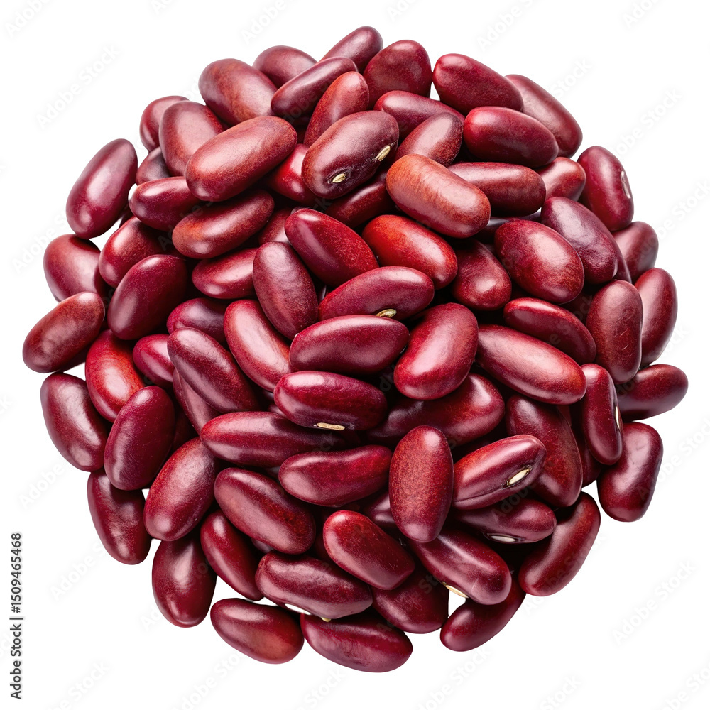 Pile of kidney beans isolated on transparent background Pile of kidney beans isolated on transparent background