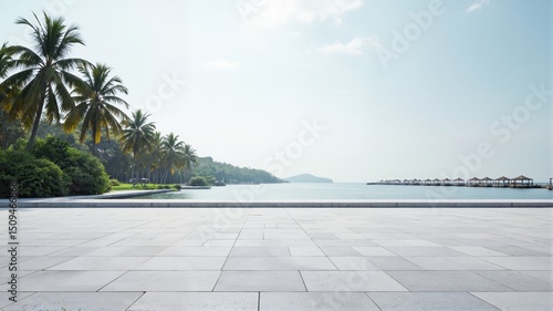 swimming pool with palm trees