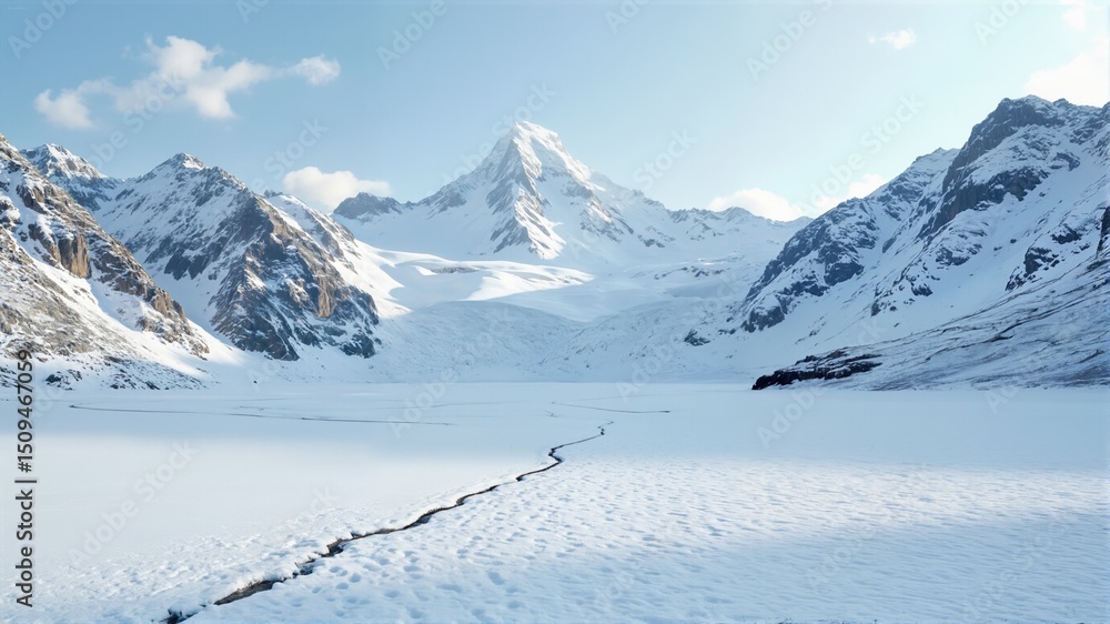 Obraz premium ski resort in austria