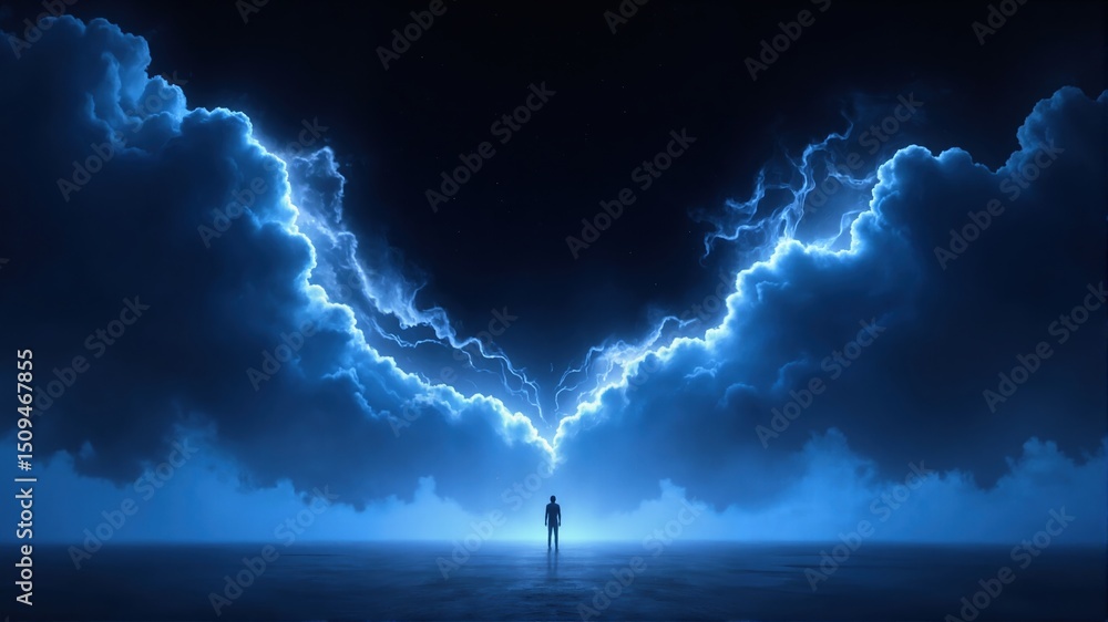 Fototapeta premium lightning in the sky