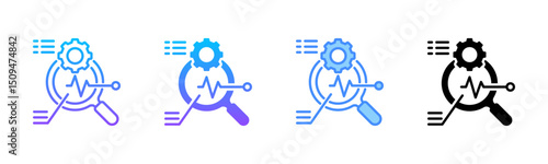 Photos Analysis Multi Style Icon Set