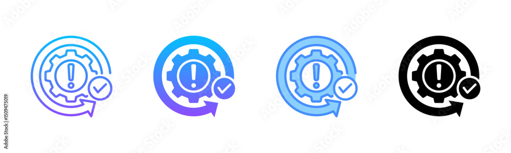 Obraz premium Recovery Multi Style Icon Set