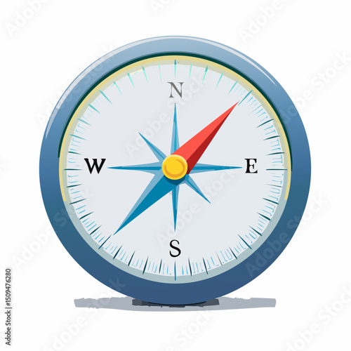 Free Download A compass with a moving needle
 - GFXLoad