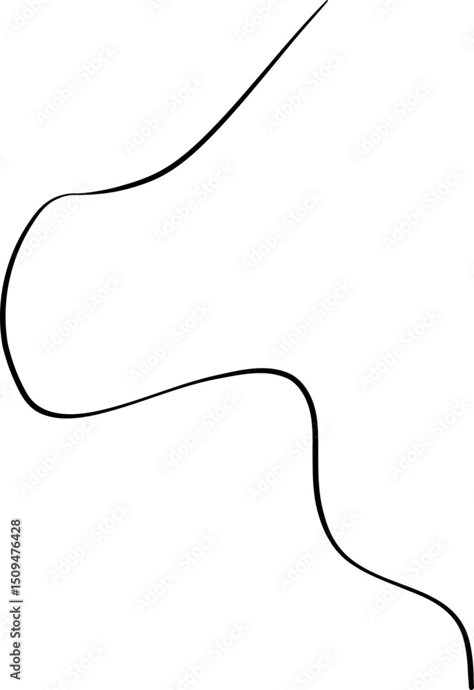 Obraz premium Wide Winged Freeform Blob Shape