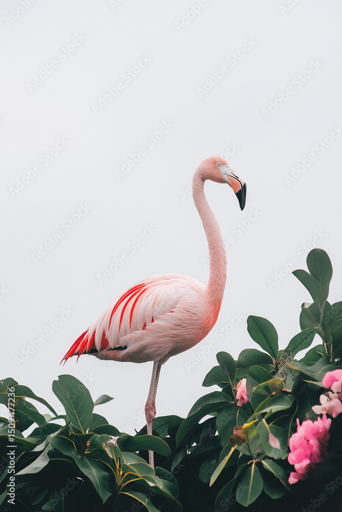 Fototapeta premium Flamingo Elegance in Bloom