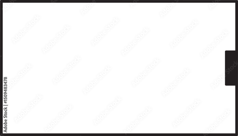 Obraz premium simple white rectangle with a subtle shadow.