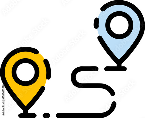 Route planning map navigation gps location tracking journey