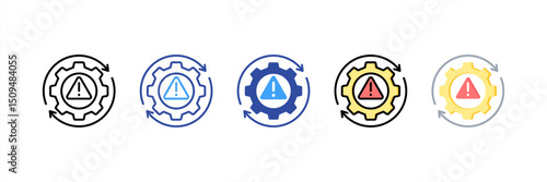 Error Handling Multi Style Icon Set