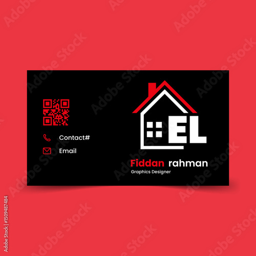Premium Minimal Business Card Design. Real Estate Business Card Design. Simple and Unique Visiting Card Design.