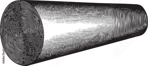 cylindrical compass rests on a wooden surface illuminated by a bright beam of light.