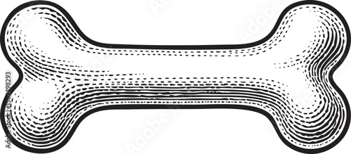 detailed of a stylized bone.