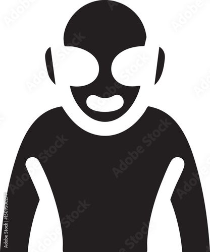 silhouetted figure smiles with closed eyes conveying a sense of serenity.