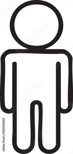 simple outline of a human figure.