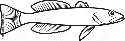 solitary fish swims gracefully through clear water.