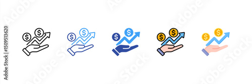 Growth Multi Style Icon Set