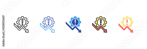 Risk Management Multi Style Icon Set