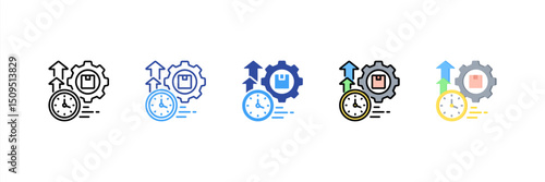 Productivity Multi Style Icon Set