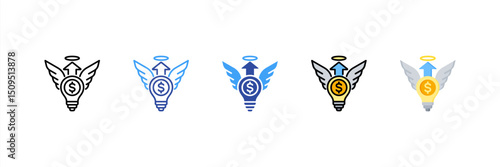 Angel Investor Multi Style Icon Set