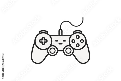game controller icon wired
