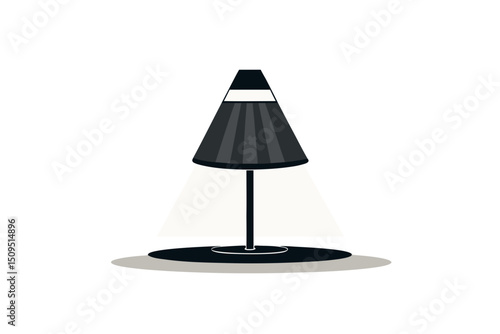 table lamp cone shade simple