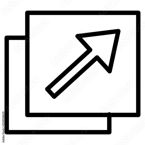 Digital screen analytics growth icon