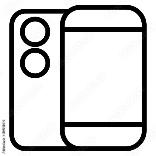 Camera and smartphone photography icon