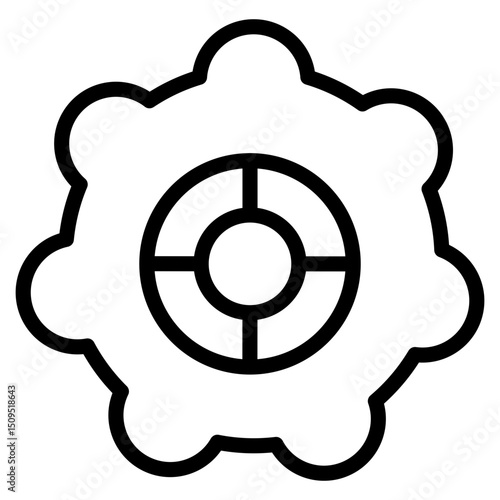 Support system configuration gear icon