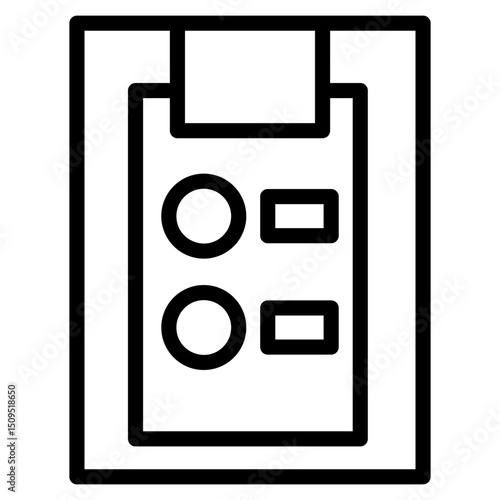Project checklist report document icon