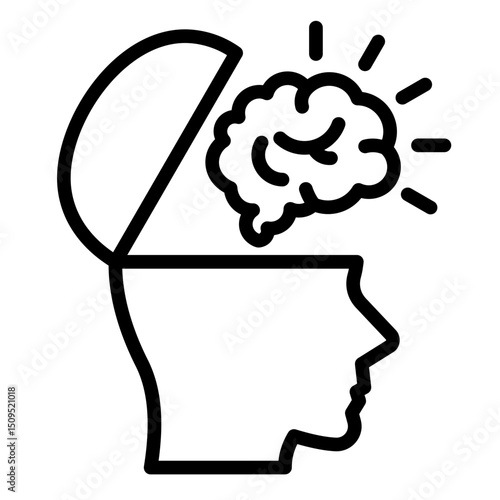 Open Mind  Icon Element For Design	