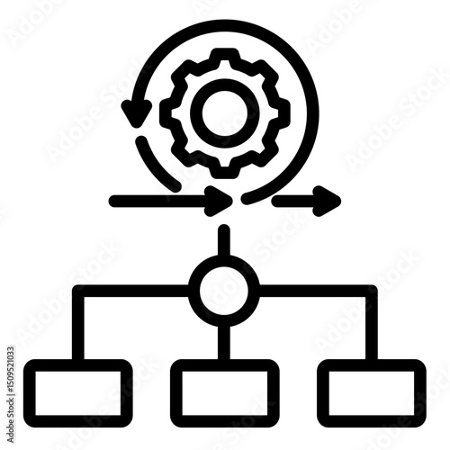 Agile Workflow  Icon Element For Design	