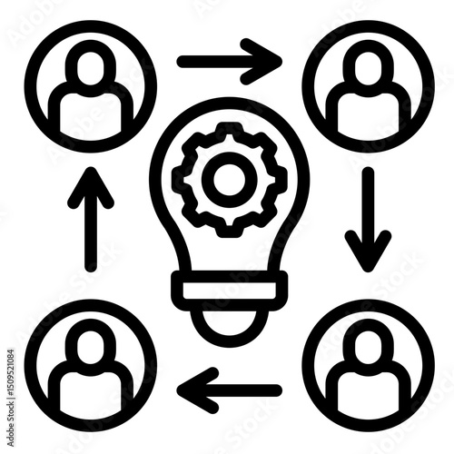 Creative Process  Icon Element For Design	