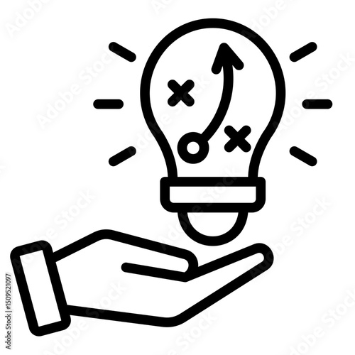 Innovation Strategy  Icon Element For Design	