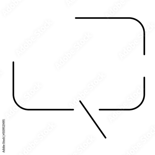 シンプルなふきだしのイラスト