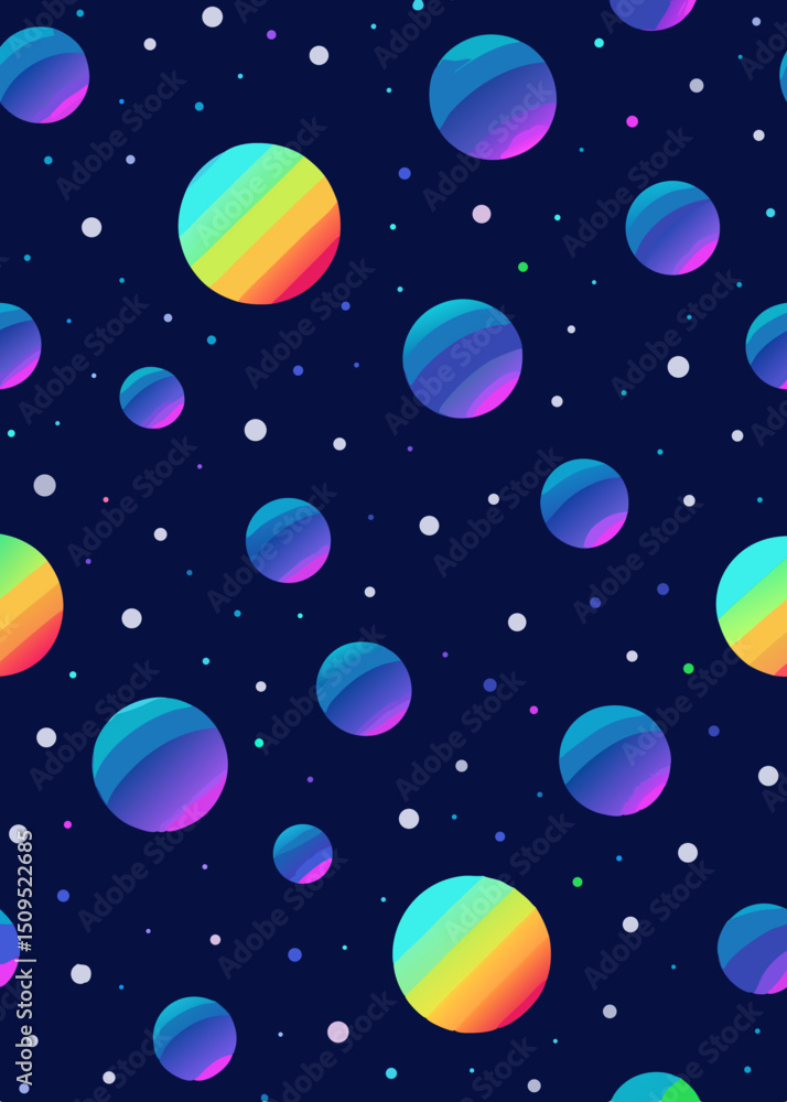 Fototapeta premium dot pattern on a dark galaxy 