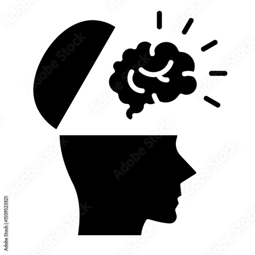 Open Mind  Icon Element For Design	