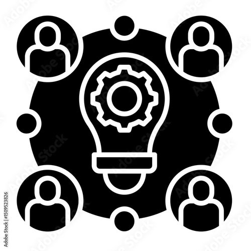 Collaboration  Icon Element For Design	