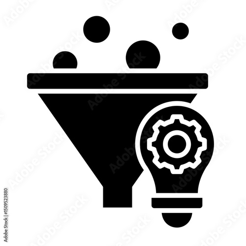 Innovation Funnel  Icon Element For Design	