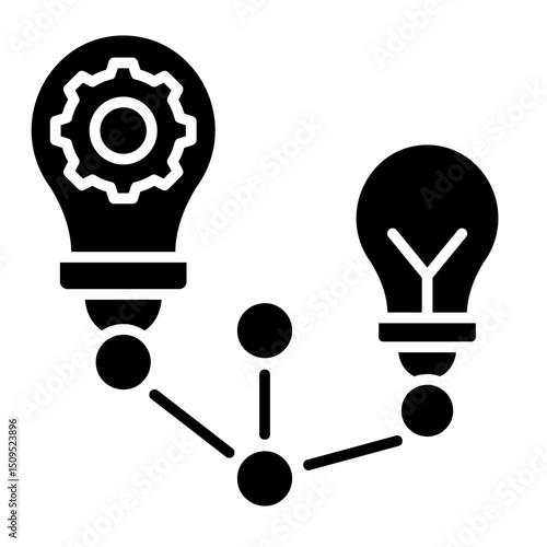 Idea Network  Icon Element For Design	