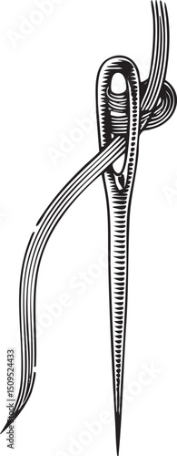 slender pierces a delicate thread.