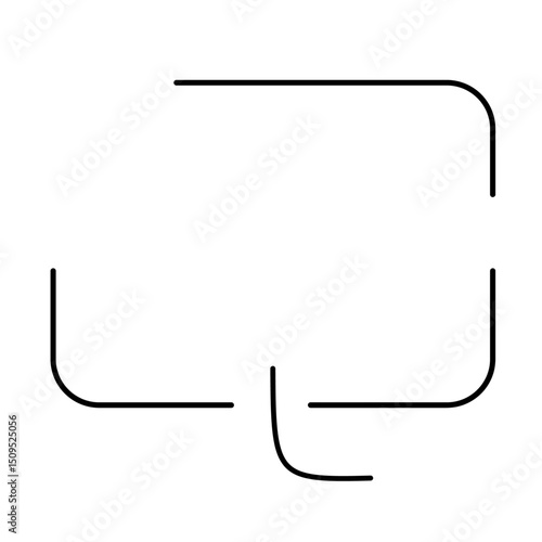 シンプルなふきだしのイラスト